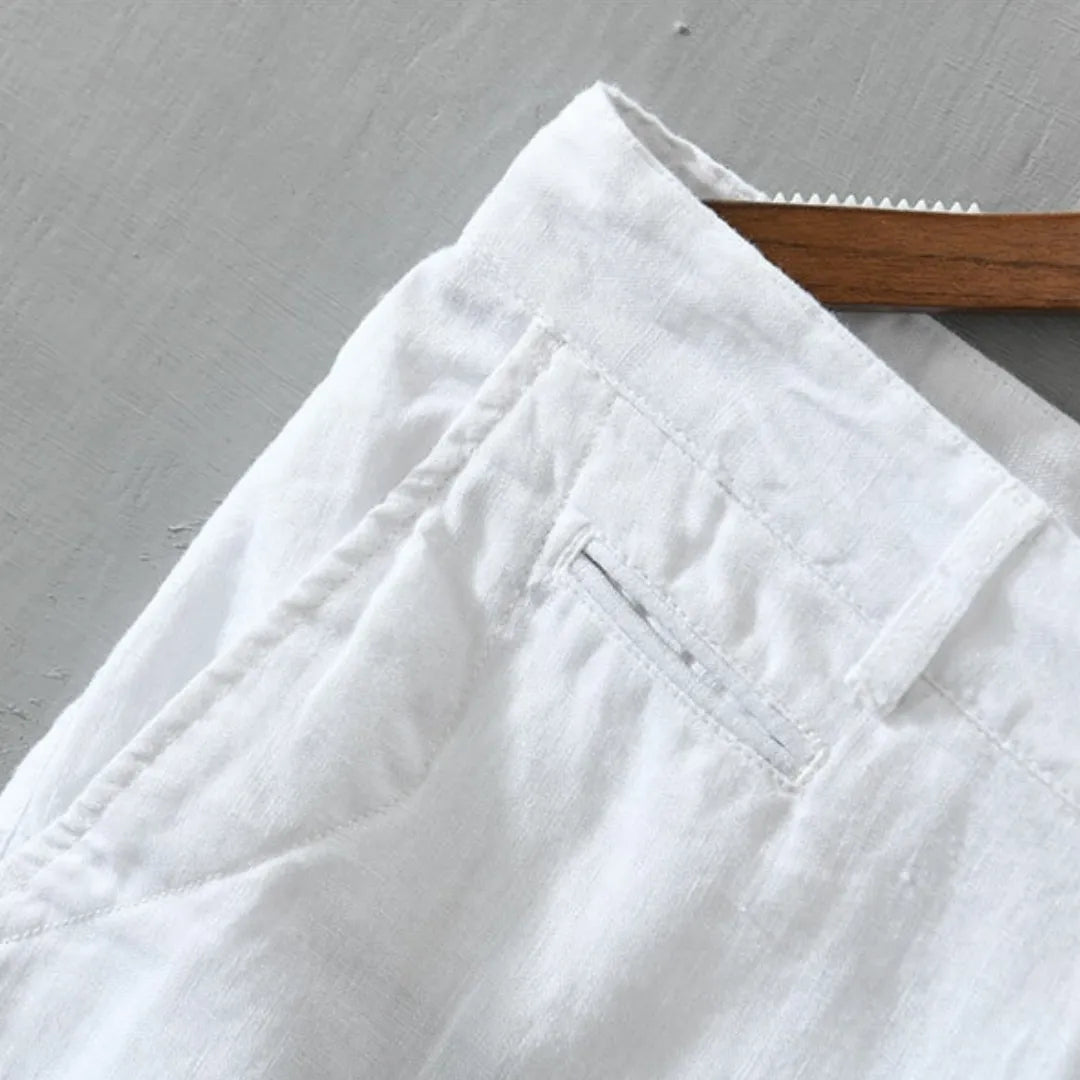 White Linen Shorts for Men – Toulouse