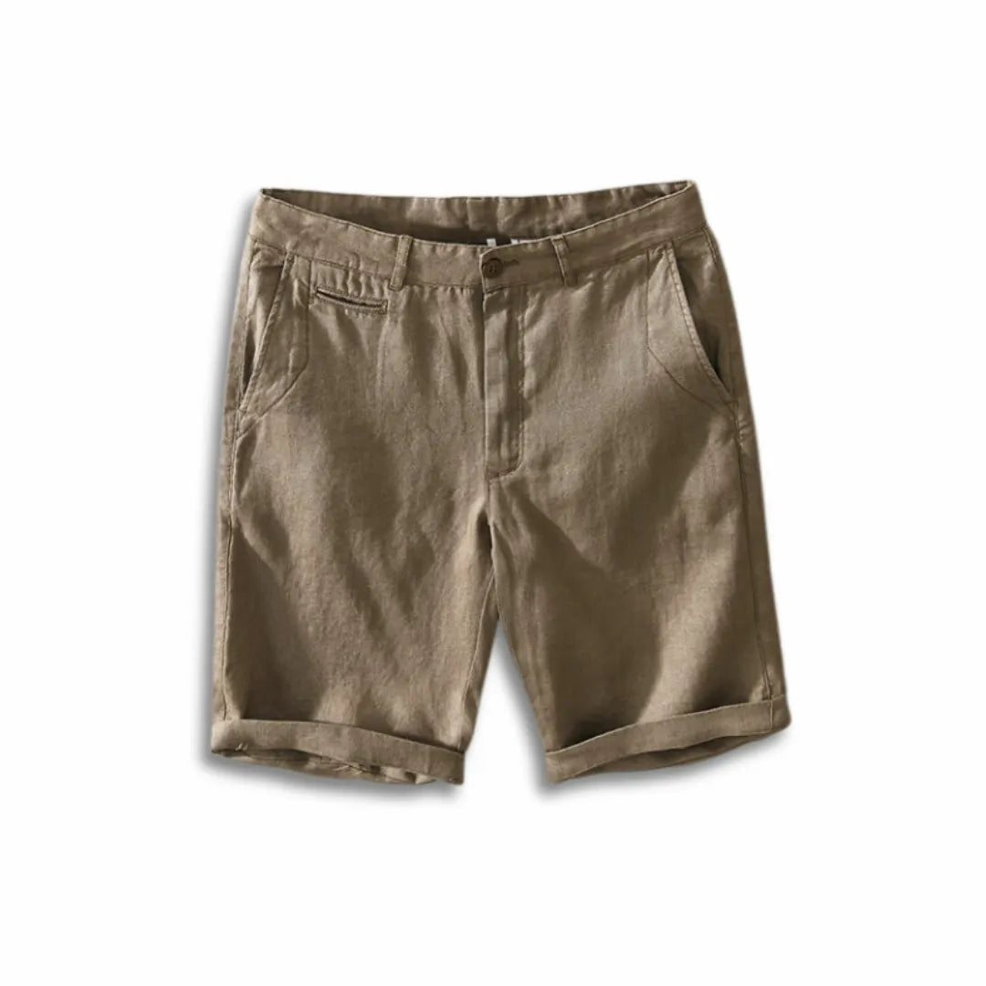 Linen Shorts Toulouse Brown