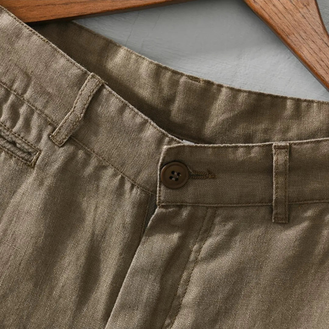 Linen Shorts Toulouse Brown