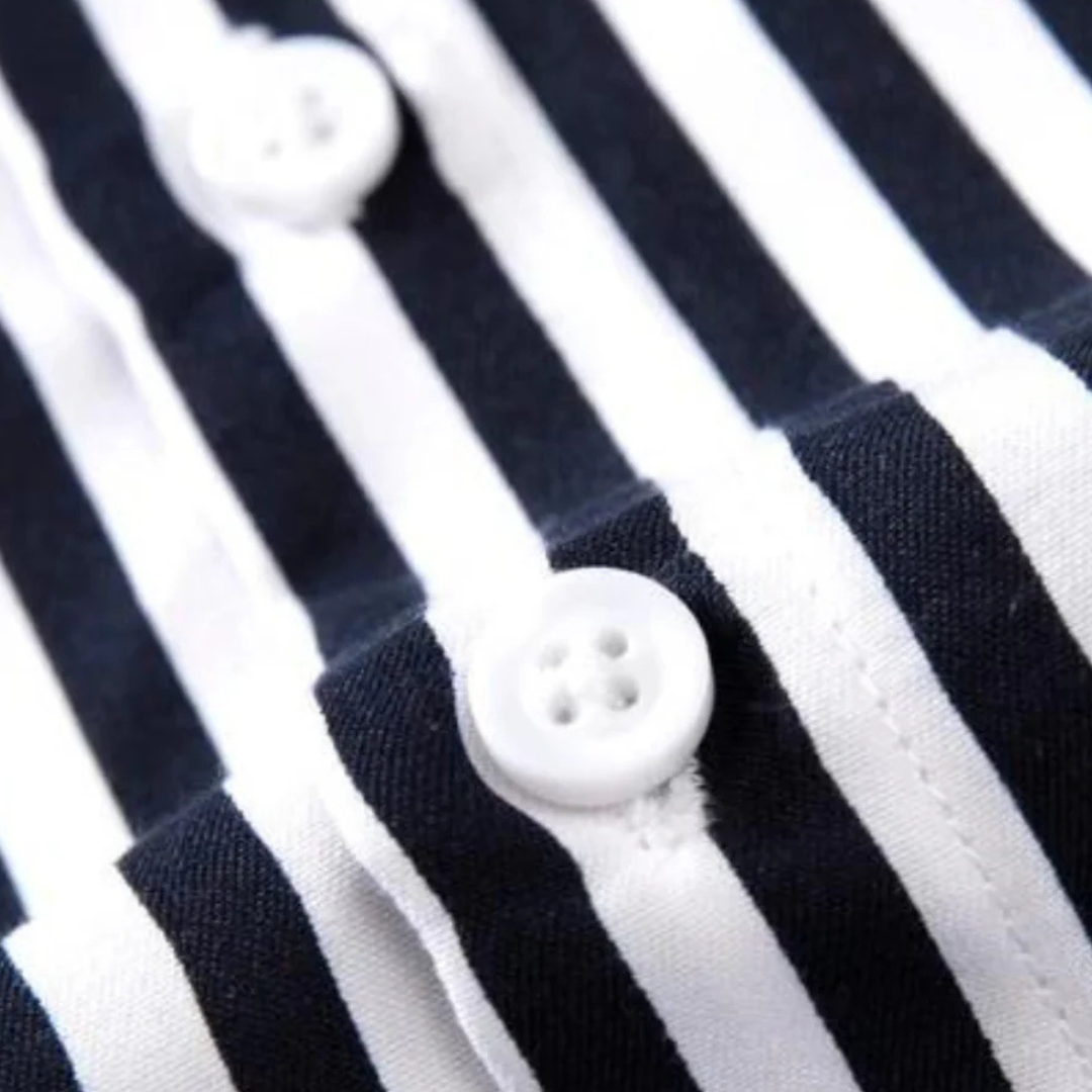 Burnier Men’s Slim Fit Dress Shirt – Long Sleeve Italian Cotton