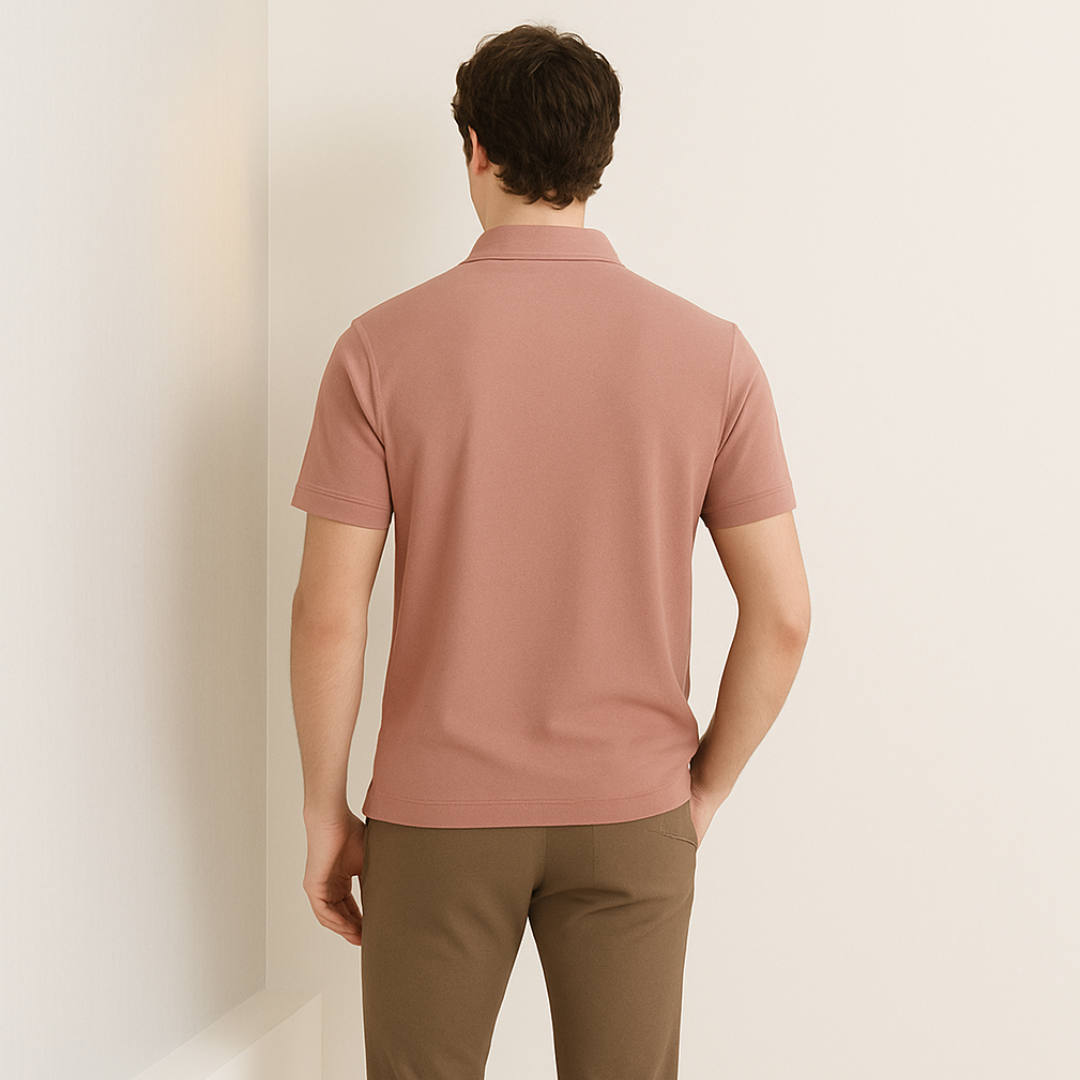 Elmander Cobalt Men’s Polo Shirt – Premium Cotton Stretch