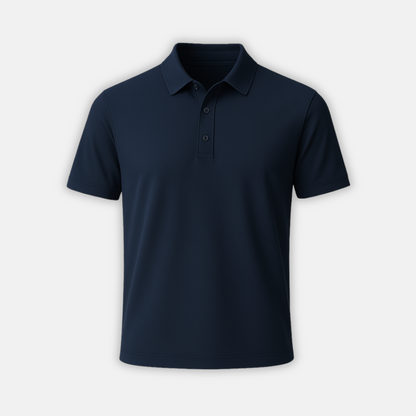 Elmander Cobalt Men’s Polo Shirt – Premium Cotton Stretch