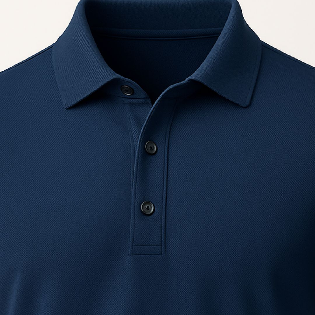 Elmander Cobalt Men’s Polo Shirt – Premium Cotton Stretch