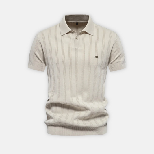 Men’s Polo Shirt Cantwell – Textured Cotton Blend