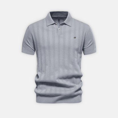 Men’s Polo Shirt Cantwell – Textured Cotton Blend