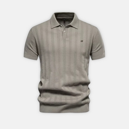 Men’s Polo Shirt Cantwell – Textured Cotton Blend