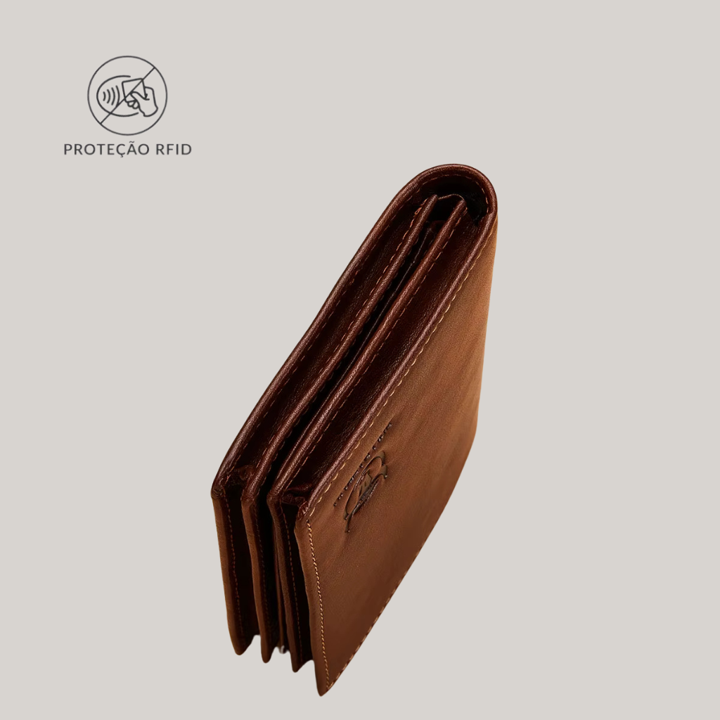 Men’s RFID Leather Wallet BullCaptain