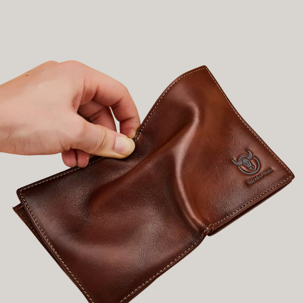 Men’s RFID Leather Wallet BullCaptain