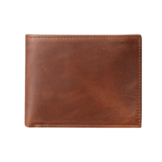 Cherry Minimalist Genuine Leather Pocket Wallet