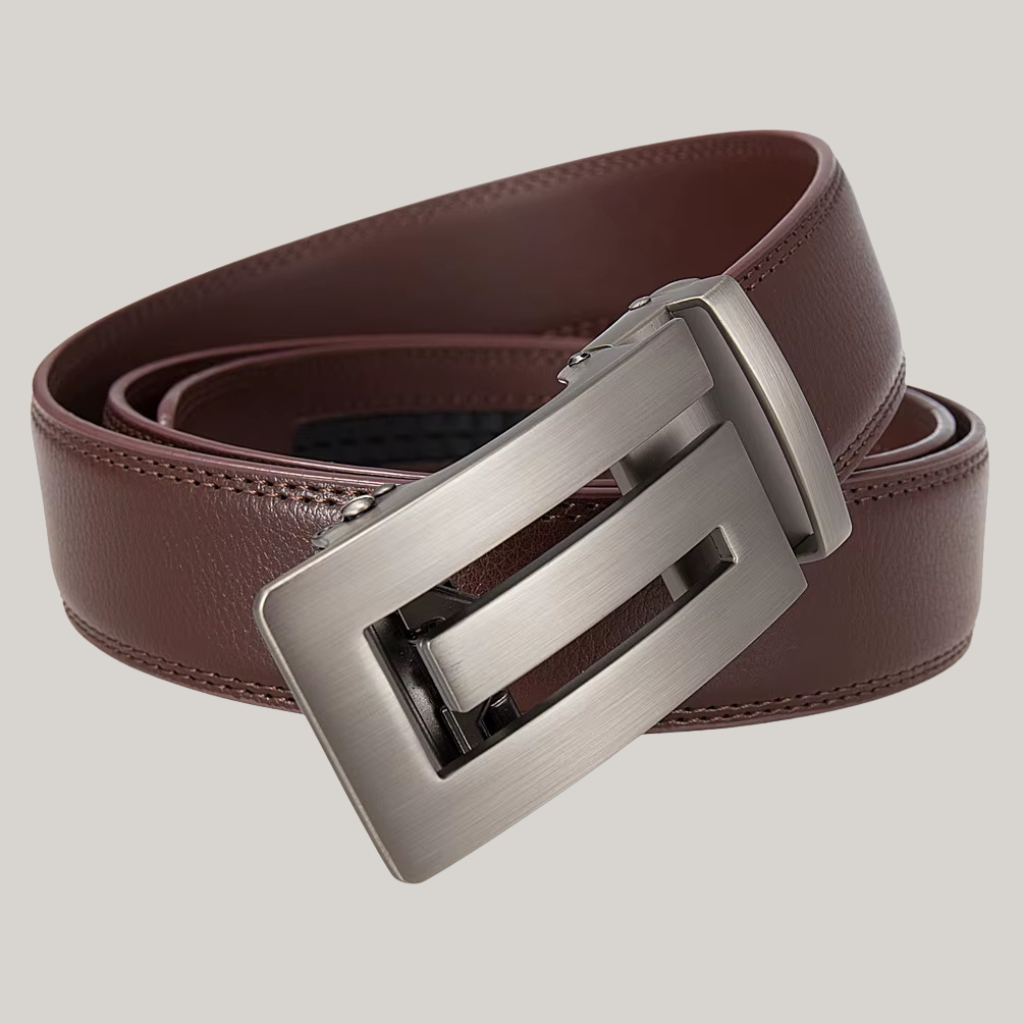 Men’s Leather Belt with Automatic Buckle – Ontario Collection