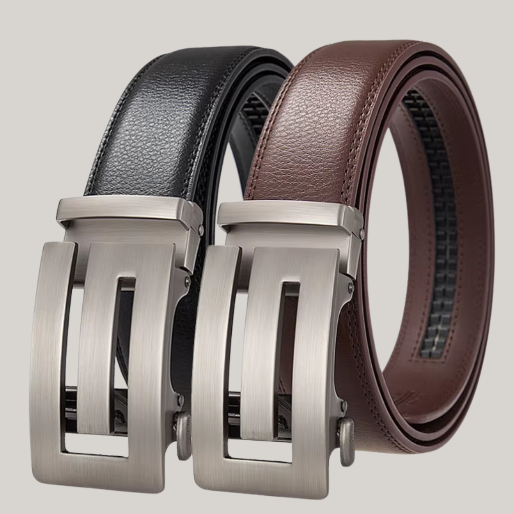 Men’s Leather Belt with Automatic Buckle – Ontario Collection