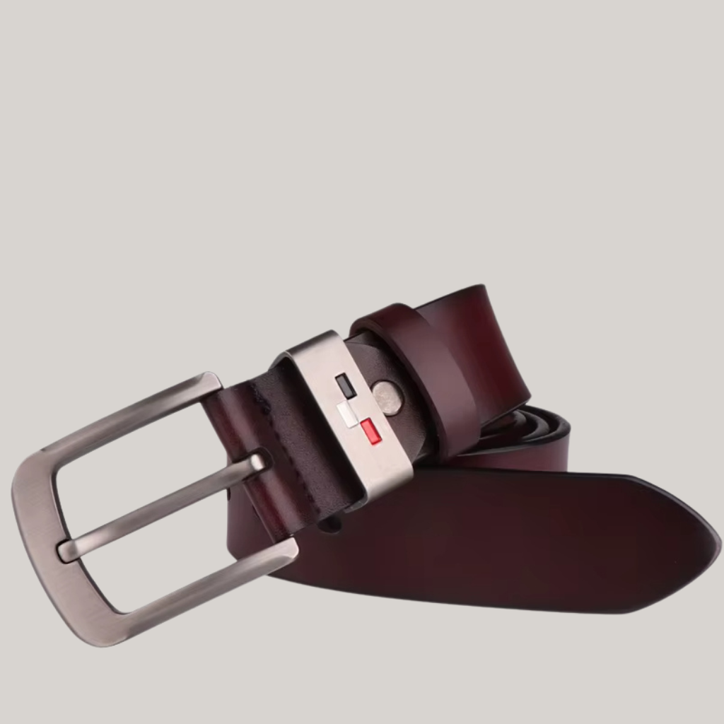 Colback Men’s Leather Belt with Frame Buckle