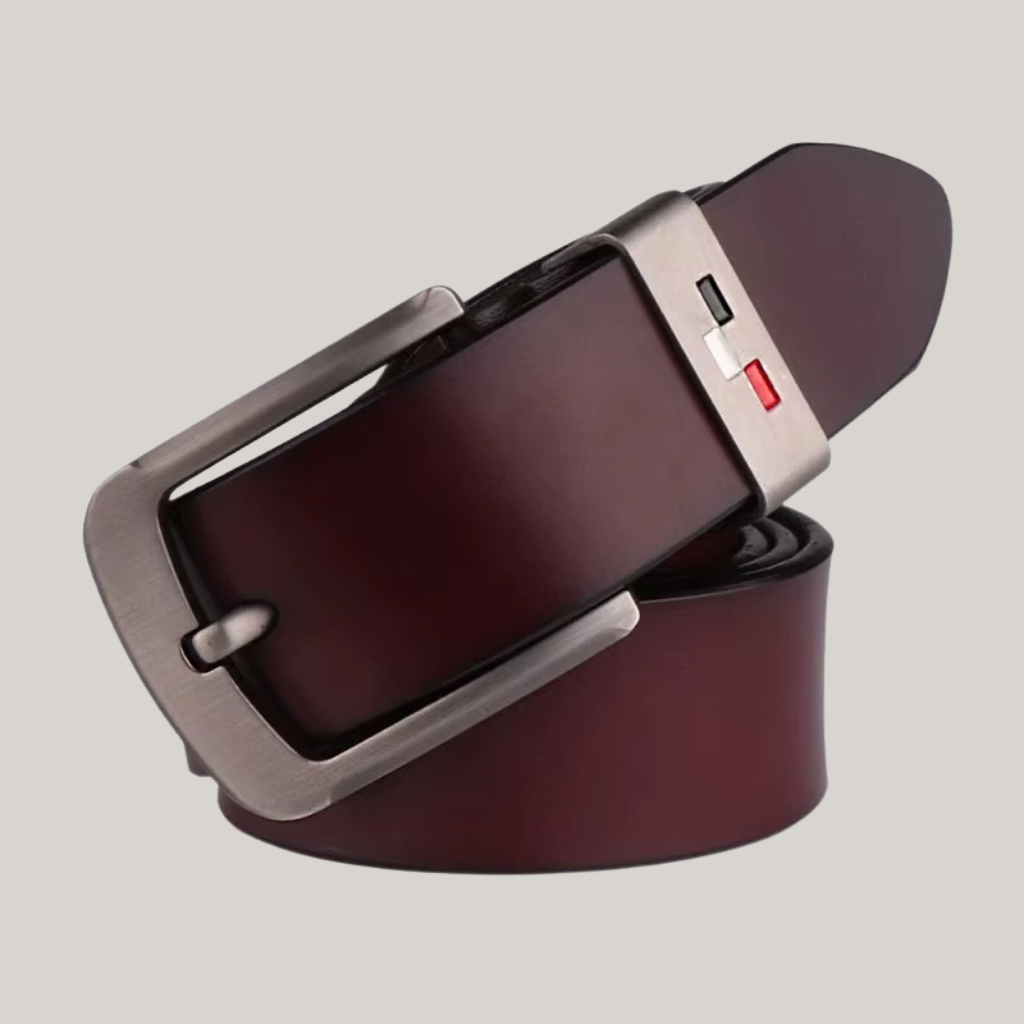 Colback Men’s Leather Belt with Frame Buckle