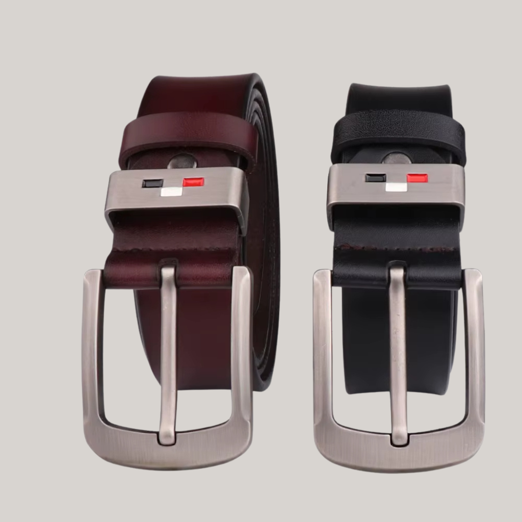 Colback Men’s Leather Belt with Frame Buckle