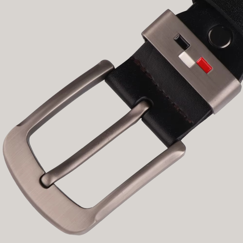 Colback Men’s Leather Belt with Frame Buckle