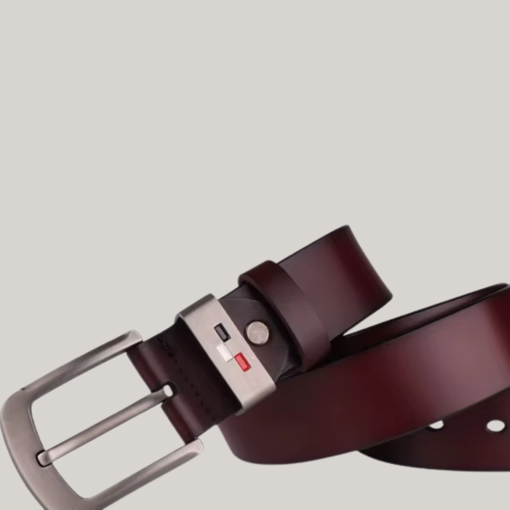 Colback Men’s Leather Belt with Frame Buckle