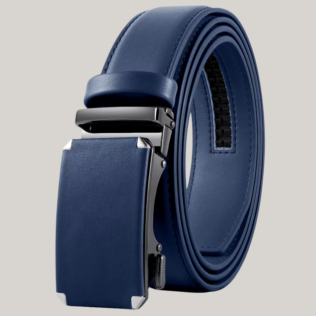 Vitorino Men’s Leather Belt with Plate Buckle – Classic Elegance