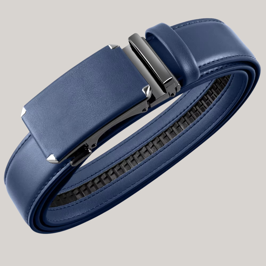 Vitorino Men’s Leather Belt with Plate Buckle – Classic Elegance