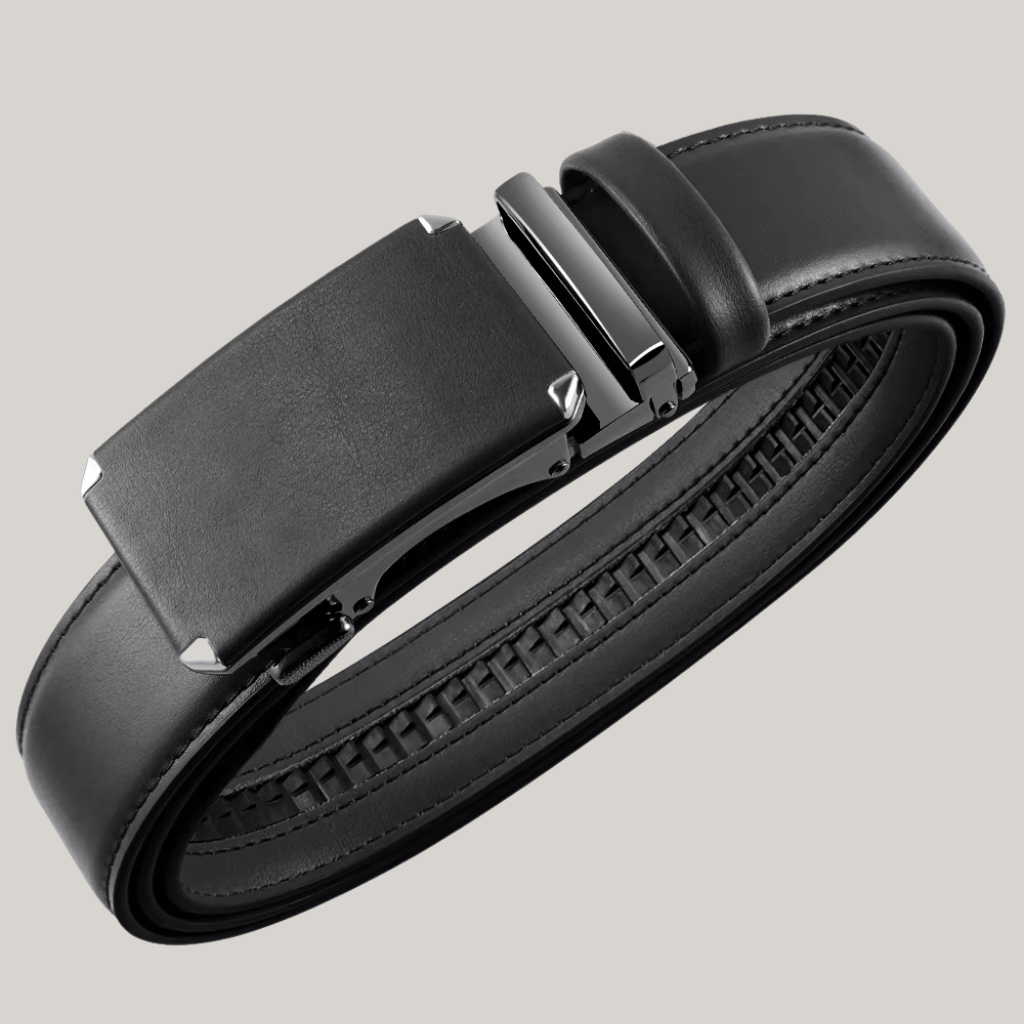 Vitorino Men’s Leather Belt with Plate Buckle – Classic Elegance