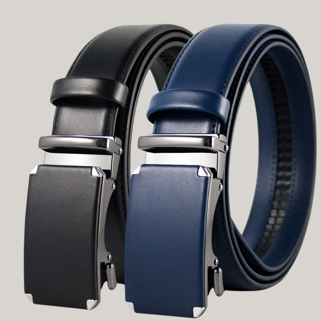 Vitorino Men’s Leather Belt with Plate Buckle – Classic Elegance