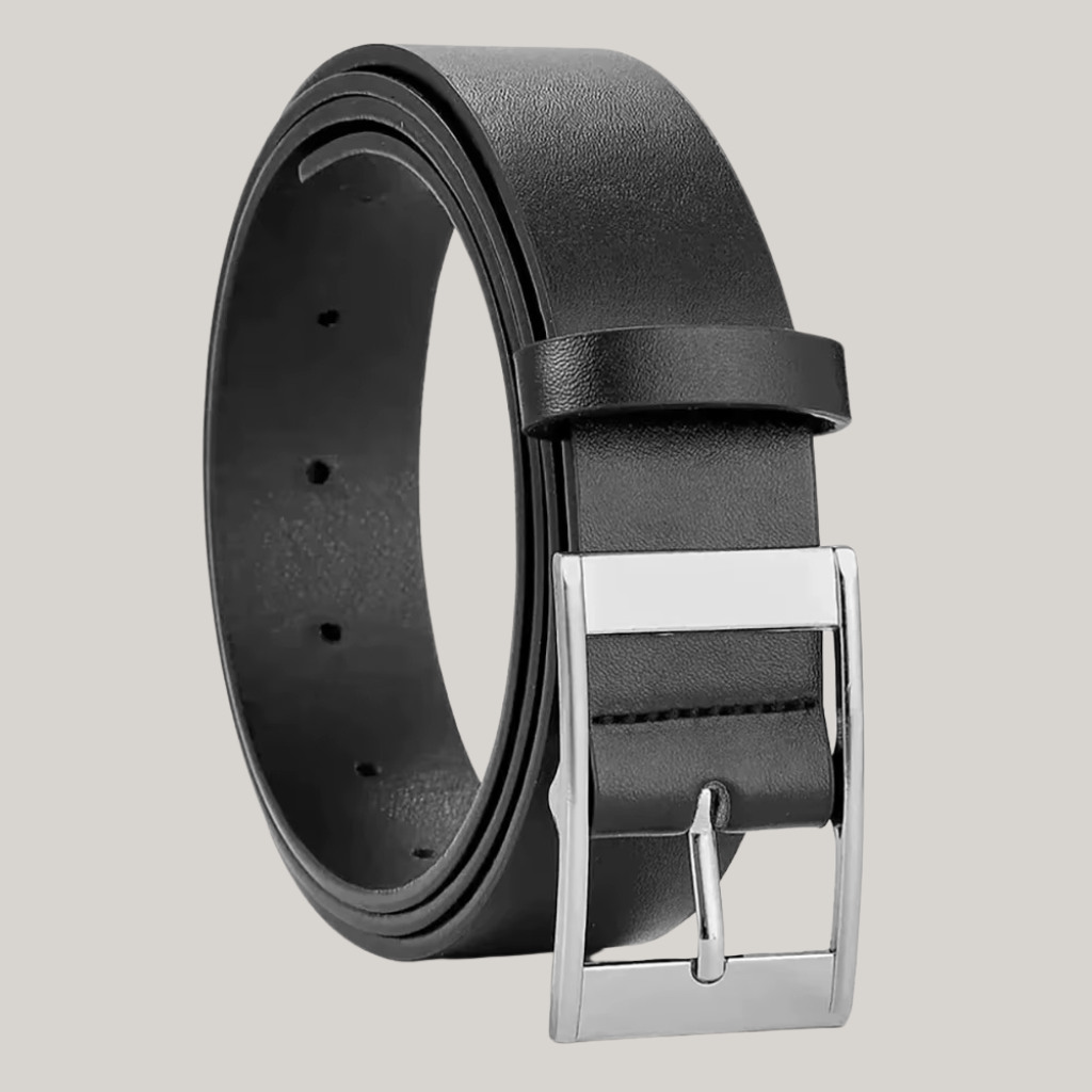 Men's Leather Belt With Iron Buckle Huth