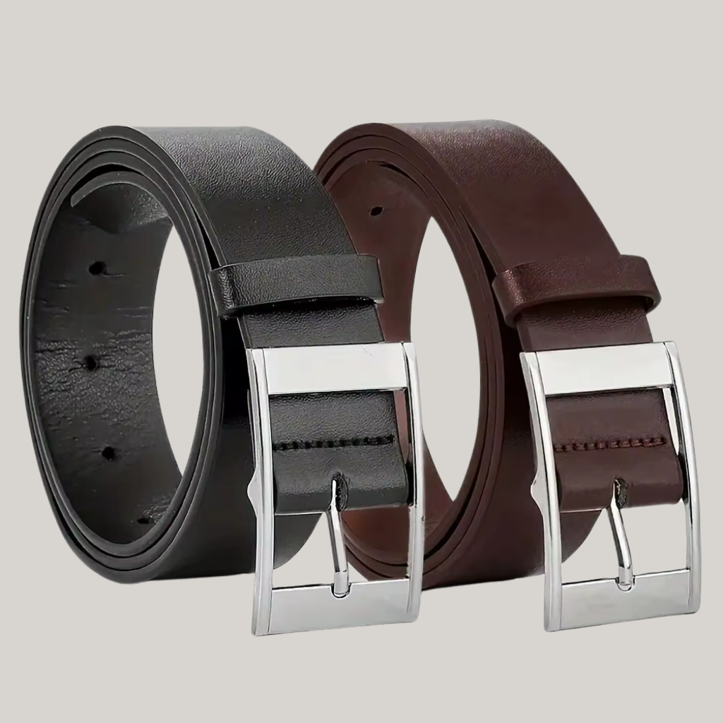 Men's Leather Belt With Iron Buckle Huth