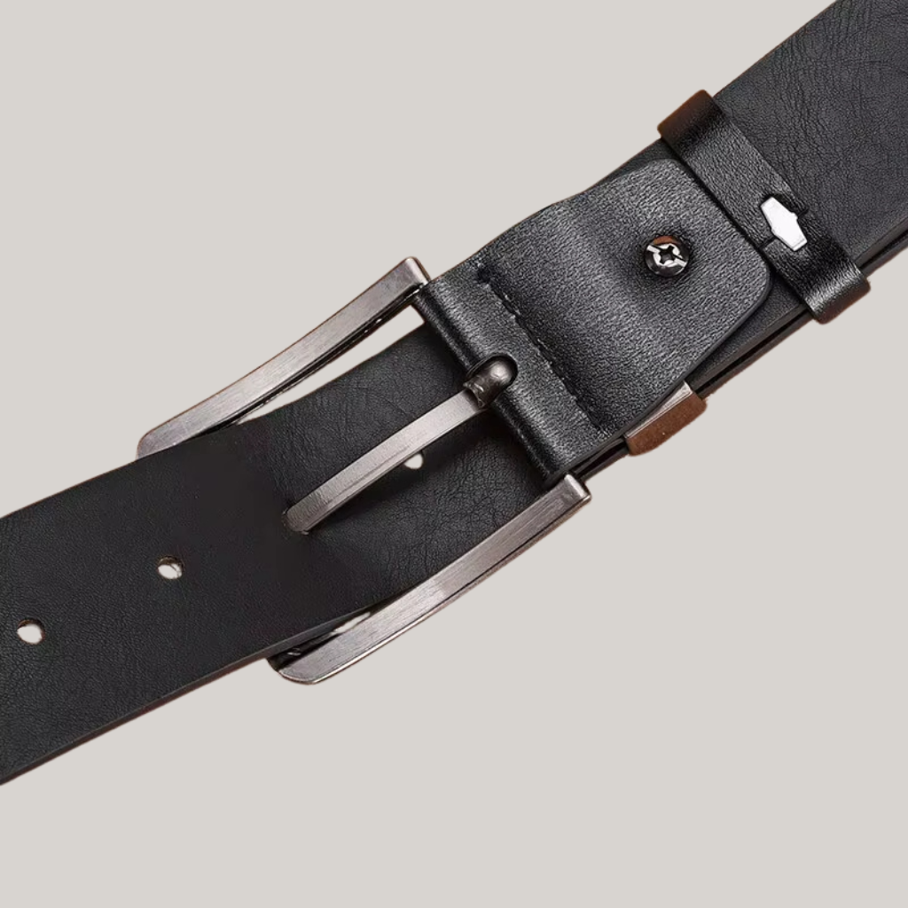 Men’s Leather Belt with Iron Buckle – Isven