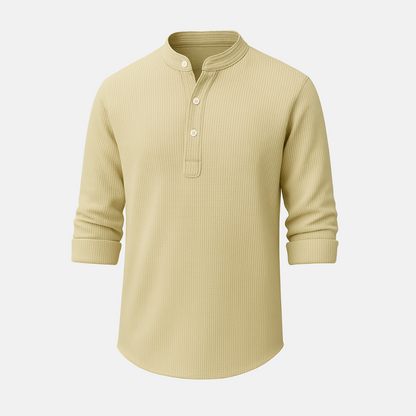 Men's Mandarin Collar Cotton Shirt Palmer