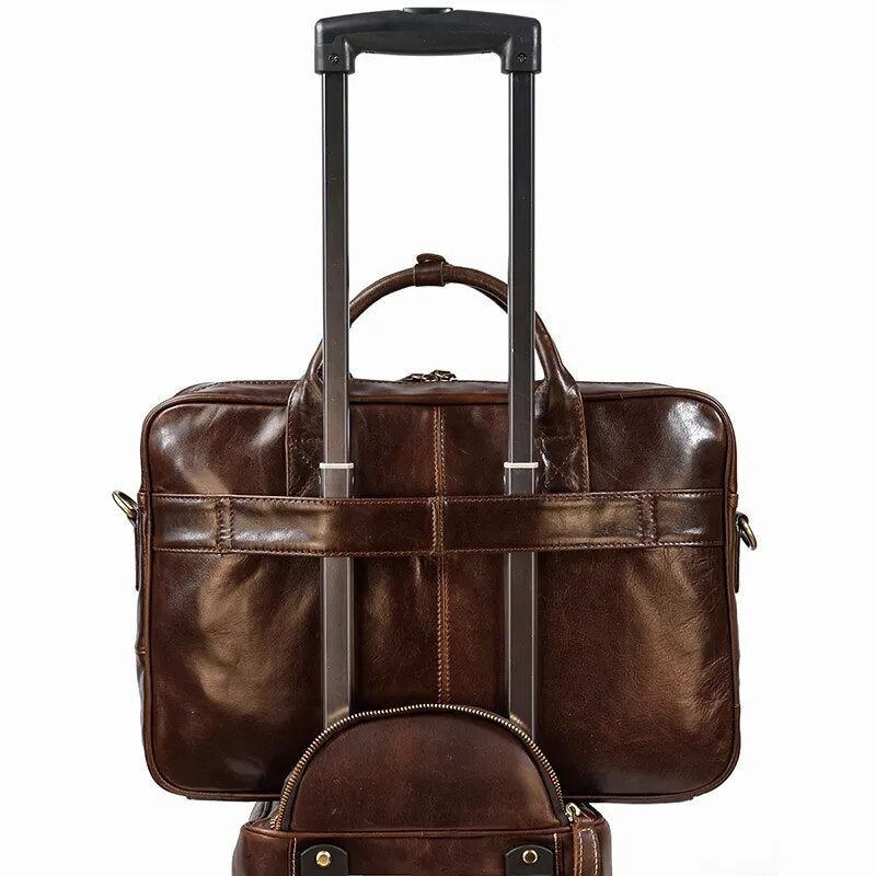 Executive Leather Briefcase Premium Vanity