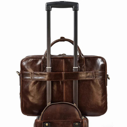 Executive Leather Briefcase Premium Vanity