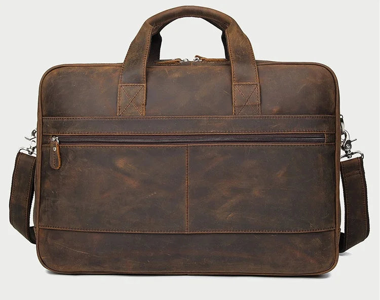 Executive Leather Briefcase Premium Genebra