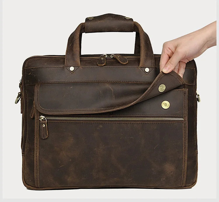 Executive Genuine Leather Briefcase Rome