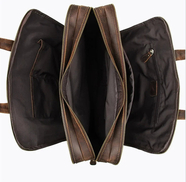 Executive Genuine Leather Briefcase Rome