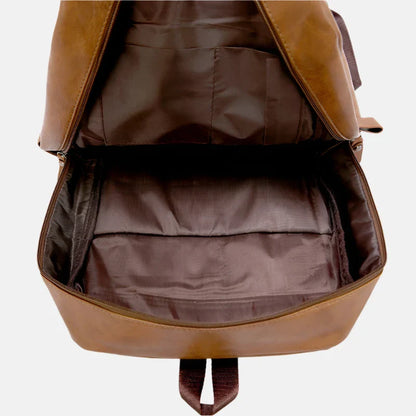 Bergamo Leather Backpack – Premium Waterproof Business Bag for Men