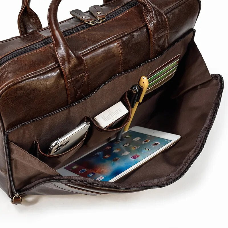 Executive Leather Briefcase Premium Vanity
