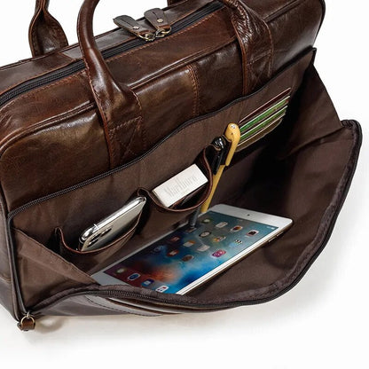 Executive Leather Briefcase Premium Vanity