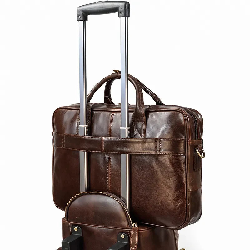 Executive Leather Briefcase Premium Vanity