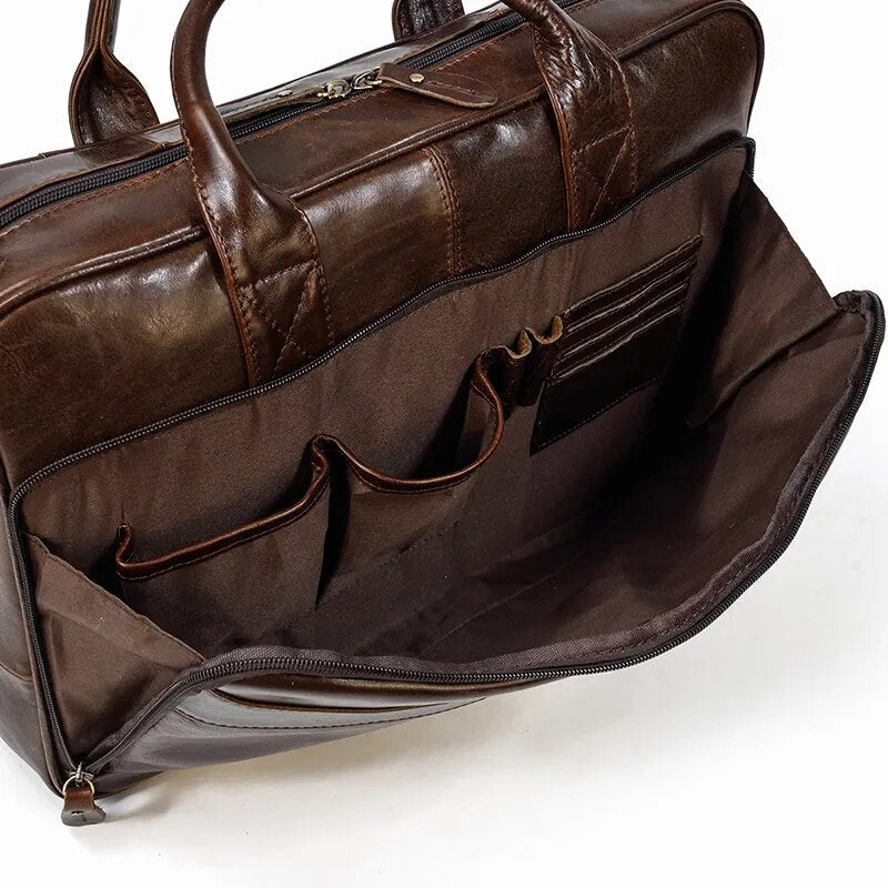 Executive Leather Briefcase Premium Vanity