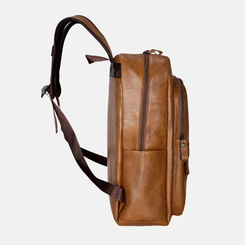 Bergamo Leather Backpack – Premium Waterproof Business Bag for Men