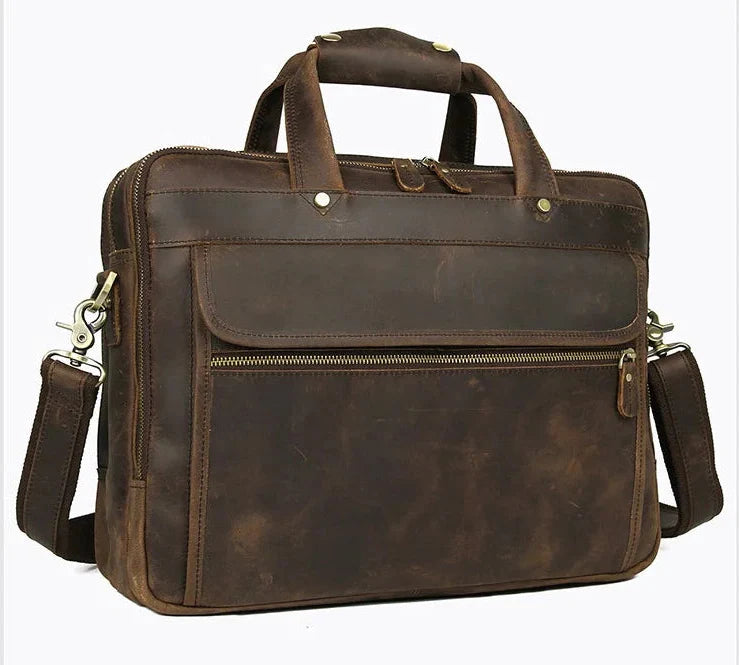 Executive Genuine Leather Briefcase Rome