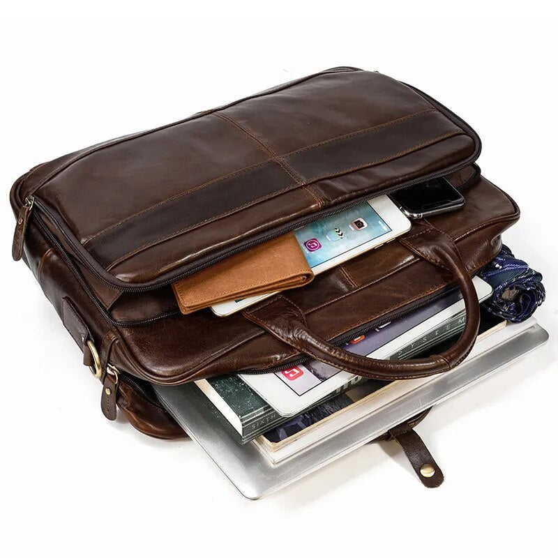 Executive Leather Briefcase Premium Vanity