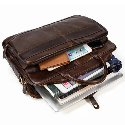 Executive Leather Briefcase Premium Vanity