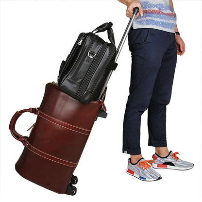 Madrid Luxury Men’s Leather Briefcase