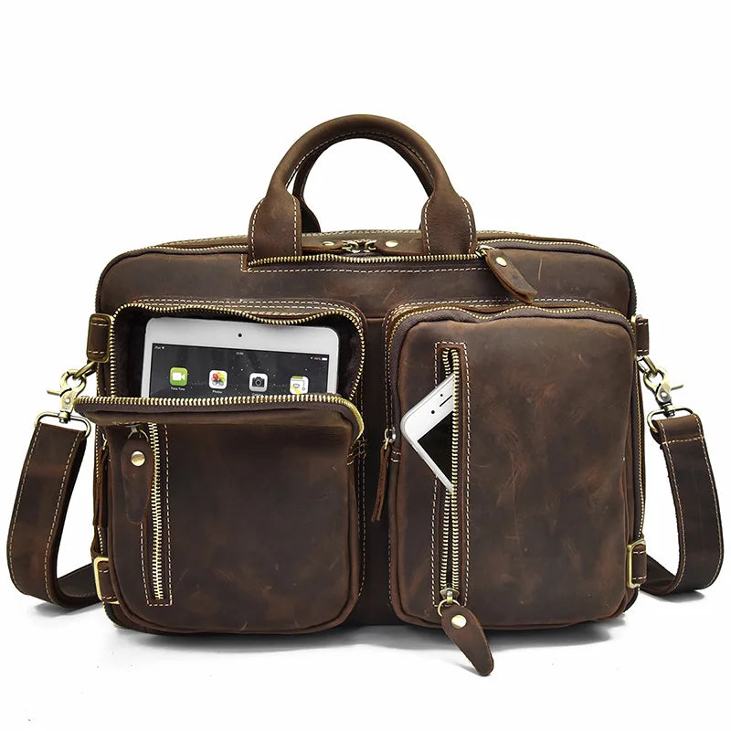 Executive Leather Milan Briefcase