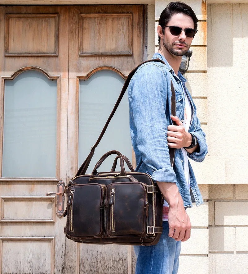 Executive Leather Milan Briefcase