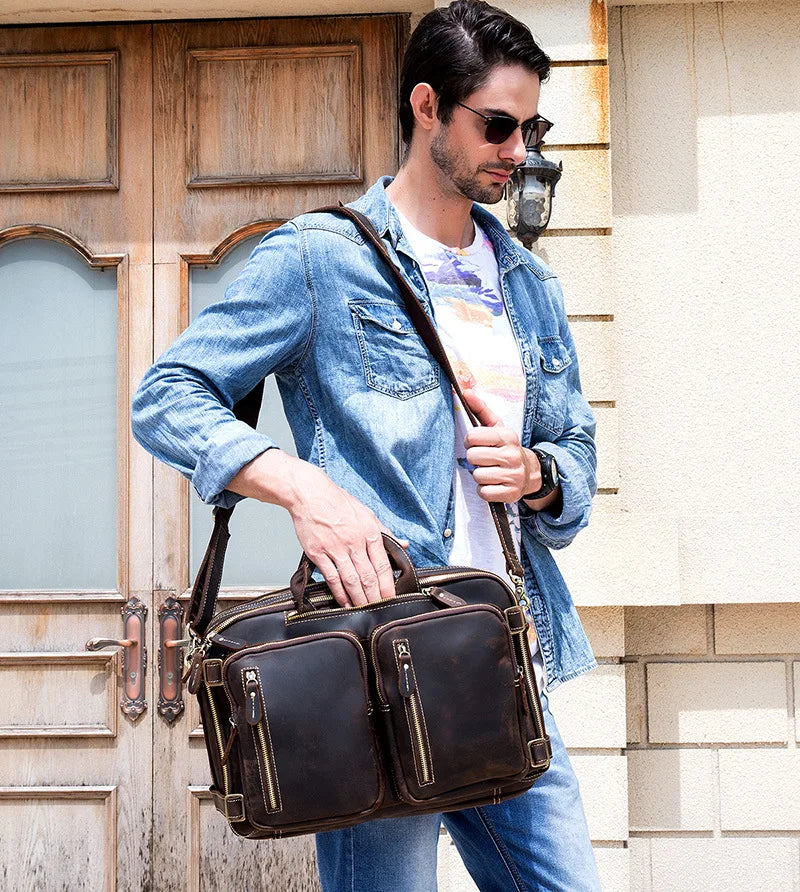 Executive Leather Milan Briefcase