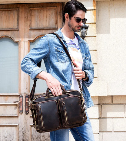 Executive Leather Milan Briefcase