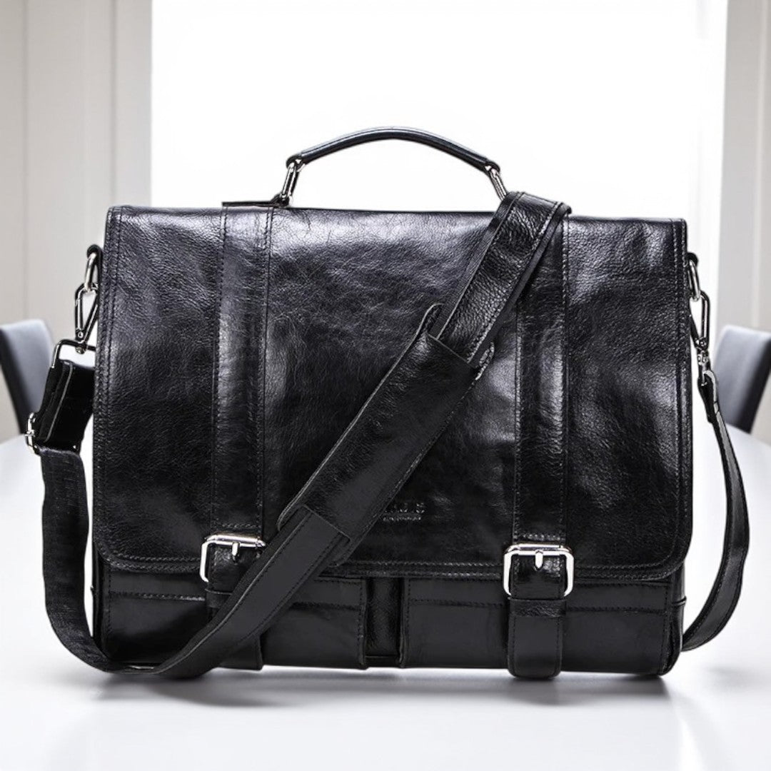 Premium Executive Leather Briefcase Montana