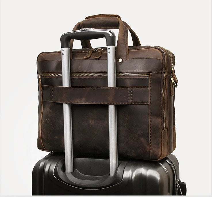 Executive Genuine Leather Briefcase Rome