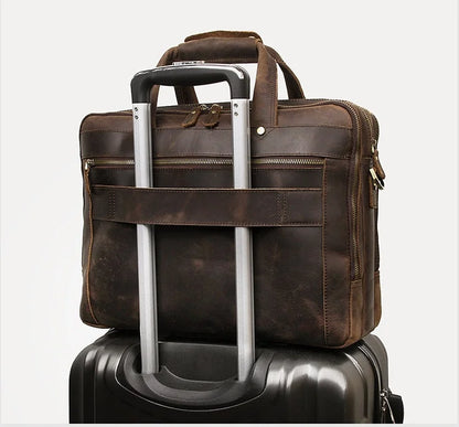 Executive Genuine Leather Briefcase Rome